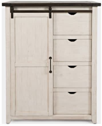 1706B-30 Madison County Door Chest Vintage White