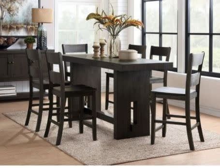 72220T Haddie Counter Height Table Distressed Walnut