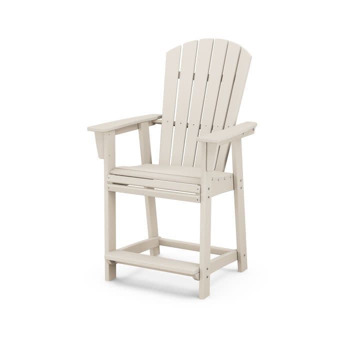 ADD611SA Nautical Curveback Adirondack Counter Chair Sand