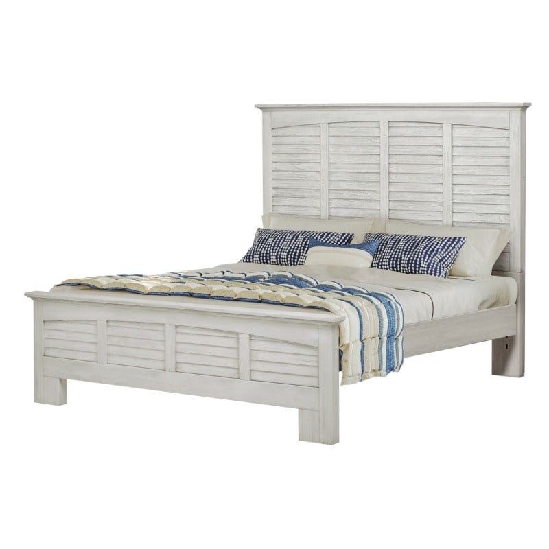 B27740FB-WW Surfside Queen Footboard Weathered White Finish