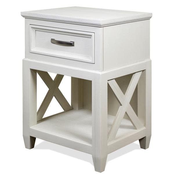 12169 Osborne Winter White 1 Drawer Nightstand