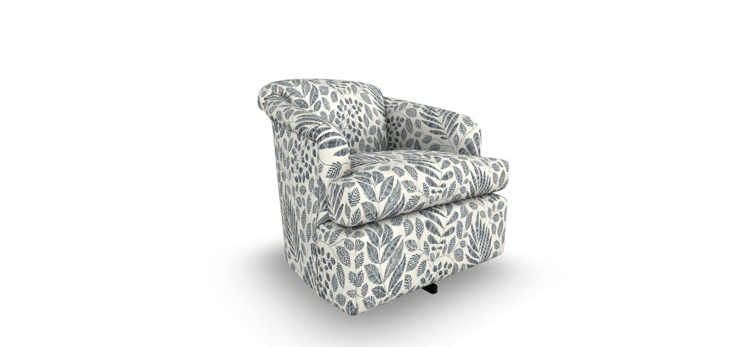 2568-1 Swivel Chair Denim 29052 Grade D