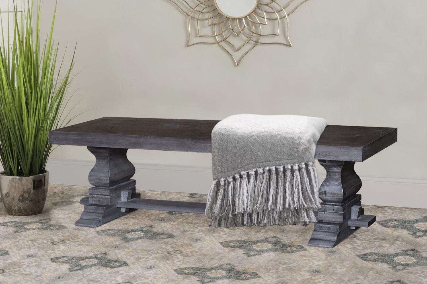 G970-0978 San Rene Aspen Grey Dining Bench