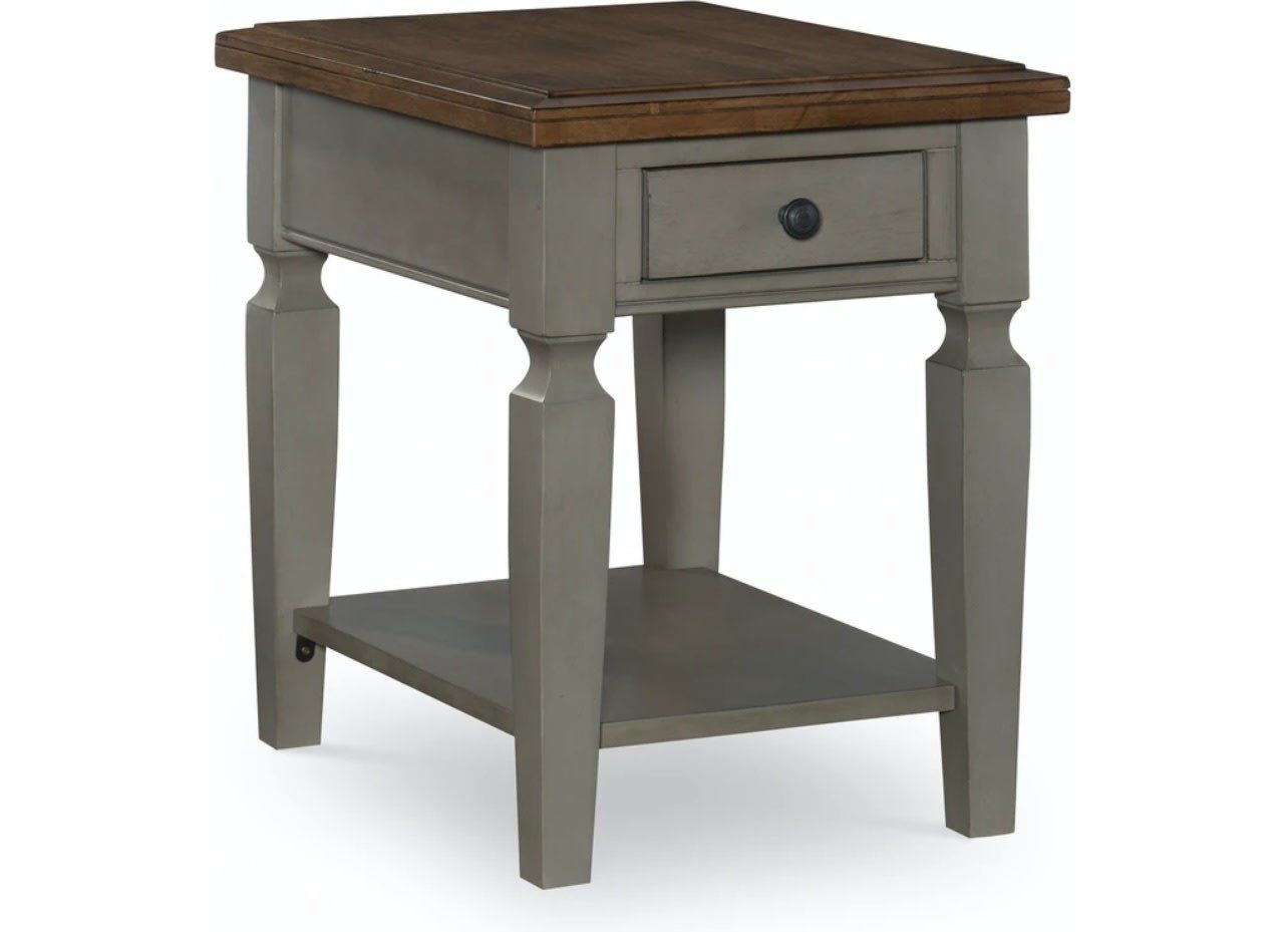 OT41-15E Hickory/Stone Vista End Table