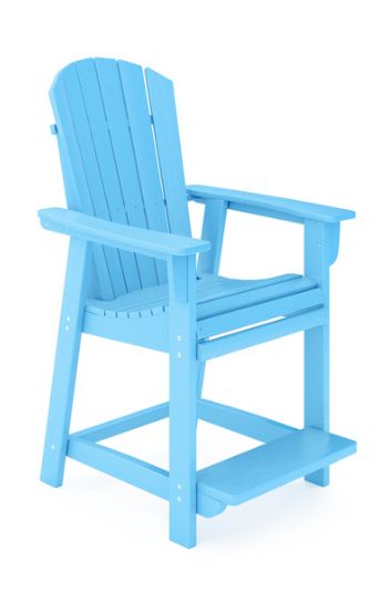 SFCH2-SB St. Simons Fan Back Premium Counter Chair in Summer Blue