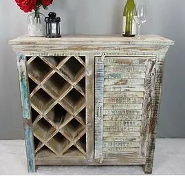 MDA-20-118C Chalk Finish Bar w/ Wine Rack