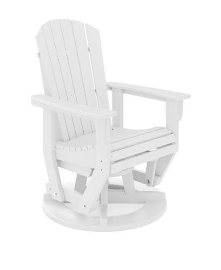 SFTSG2-DE-DE St. Simons Swivel Glider Chair Destin White