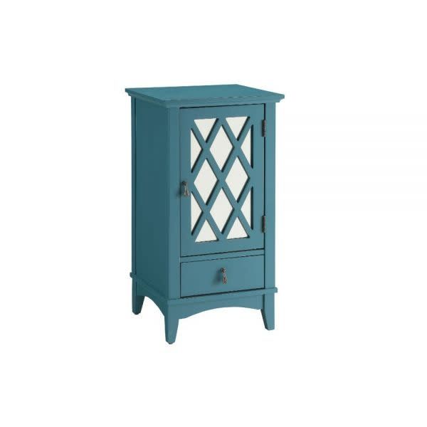 97380 Ceara Accent Table Teal Finish