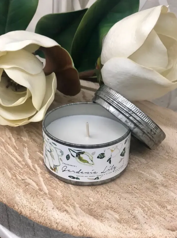 18436005000 Tried &amp; True Gardenia Lily Large Tin Candle