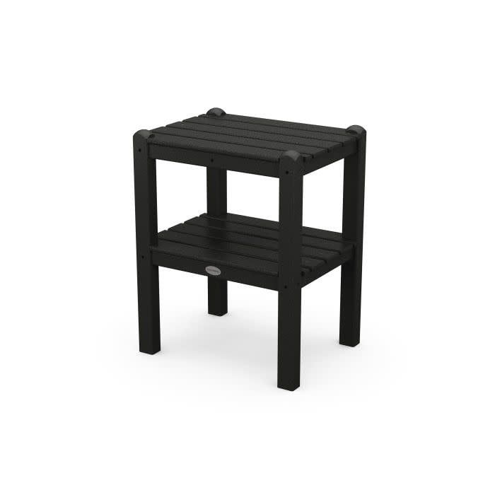 TWSTBL Two Shelf Side Table Black