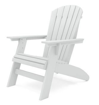 SCA001-DW St. Simons Curved Back Adirondack Chair in Destin White