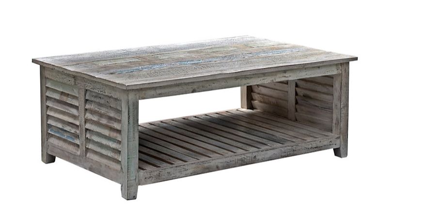 CHJI-008 Slatted Wood Coffee Table
