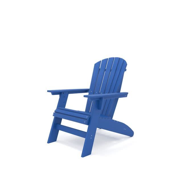 SCA001-MSB St. Simons Curved Back Adirondack Chair in Magnolia Springs Blue
