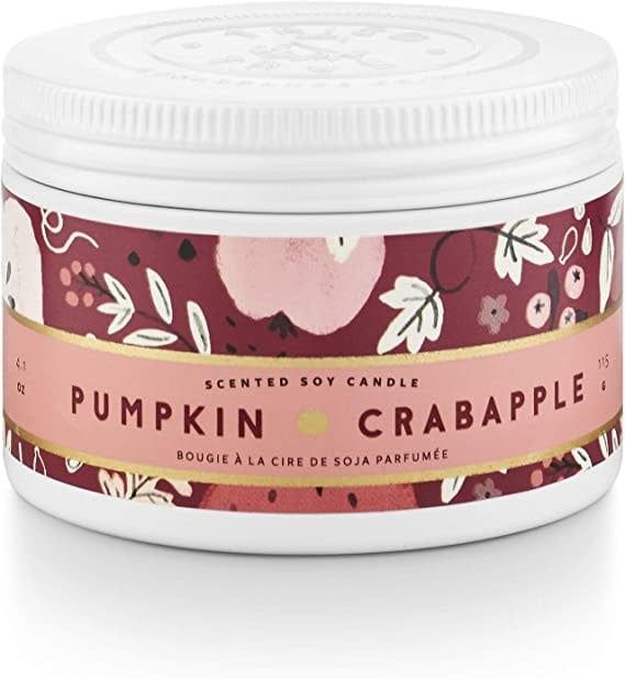 18439023000 Tried &amp; True Pumpkin Crabapple Large Tin Candle