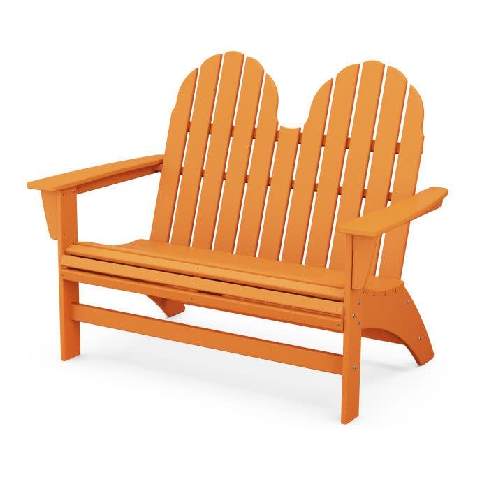 ADBN600TA Vineyard 48&quot;  Adirondack Bench in Tangerine