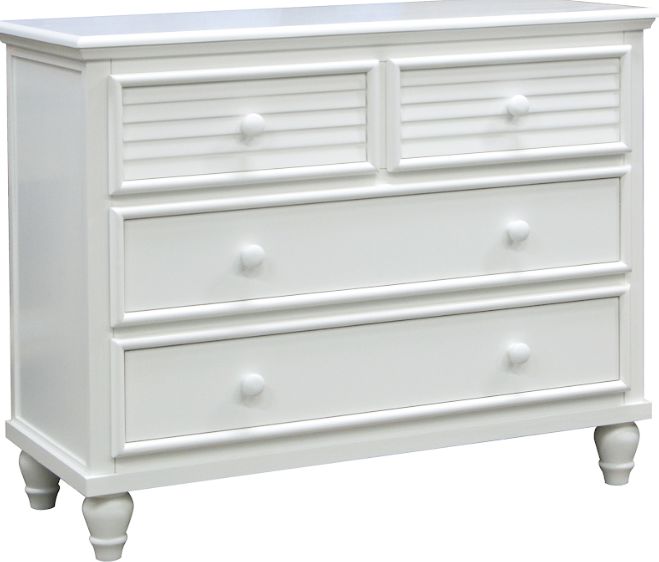 5142-0150   Sunset 4 Draw Split Chest  -  White