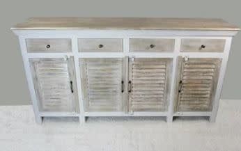 SF-02B Mango Wood 4 Door Sideboard