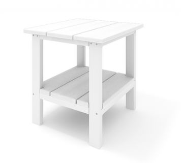 S2ST001-DW Square Side Table in Destin White