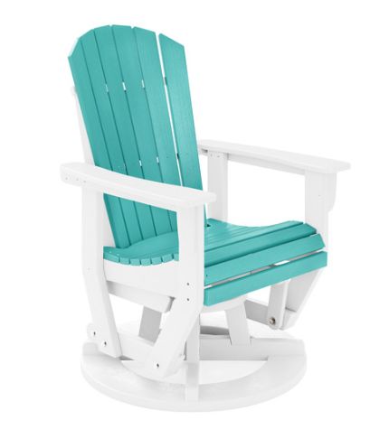 SFTG2-2SMGS St. Simons Glider Chair in Stone Mt. Grey/Gulf Shores Teal