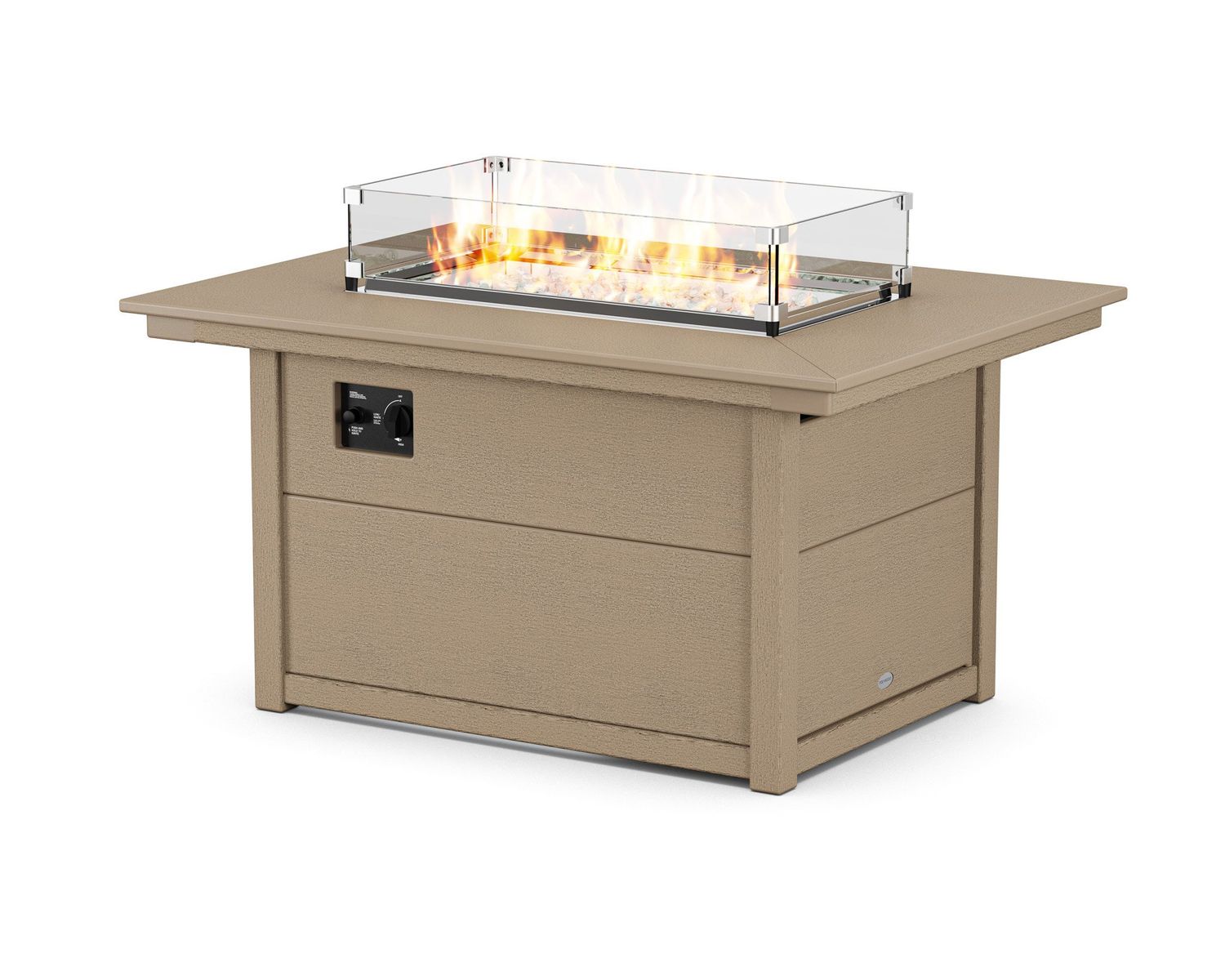 CTF3446RECTV-VSH Rectangle 34&quot; X 46&quot; Fire Pit Table Vintage Sahara