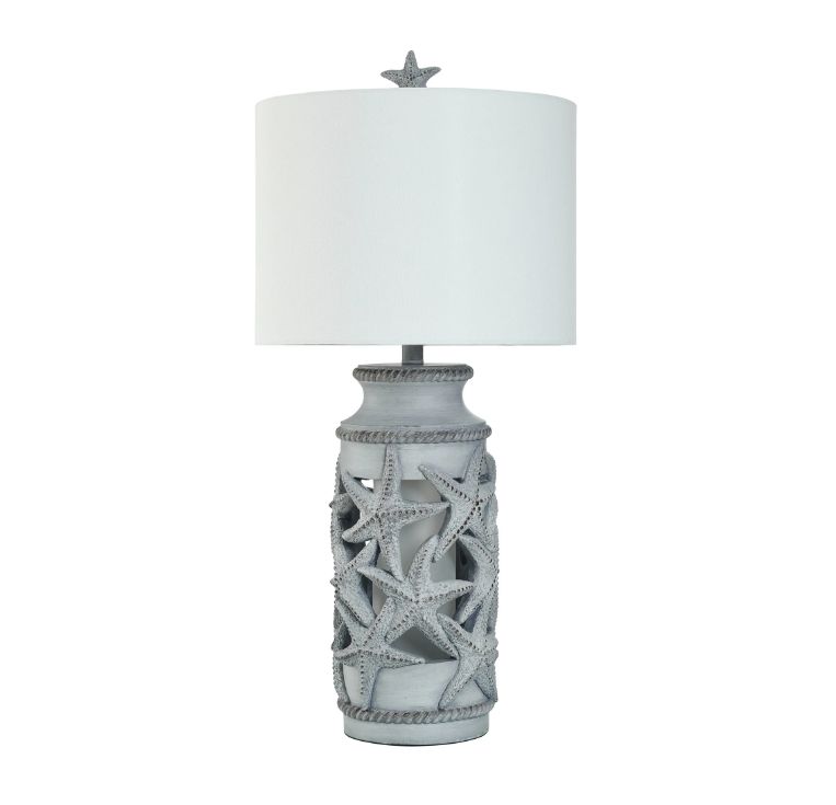 L333963 VERIDIAN BLUE | Poly Table Lamp | 33in ht