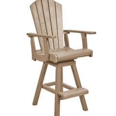 C25C Swivel Counter Arm Chair 07 Beige