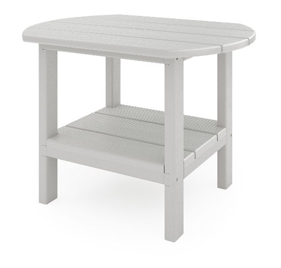 S2ST002-HG 25&quot; Oval Side Table in Heron Grey