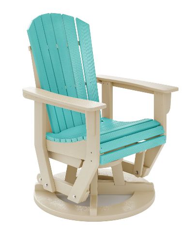 SFTSG2-TY-GU St. Simons Swivel Glider Chair in Tybee &amp; Gulf Shores