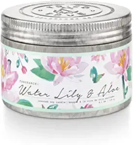 18456003000 Tried &amp; True Water Lily &amp; Aloe Small Tin Candle