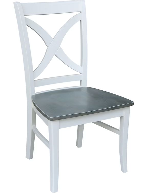 C05-14 Salerno Dining Chair in Heather Gray &amp; White