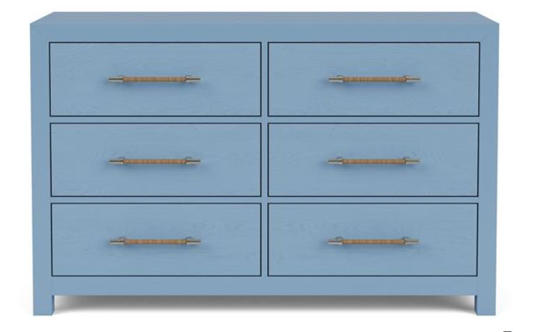 30767  Rosalie 56&quot; Small Dresser - Cabana Blue