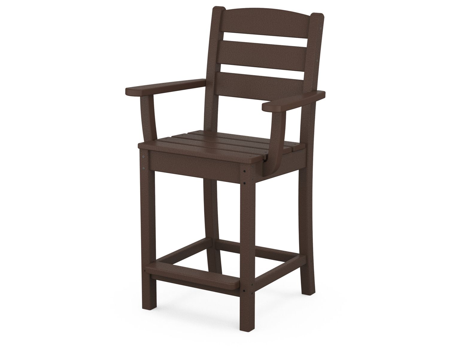 TLD201MA Lakeside Counter Arm Chair in Mahogany