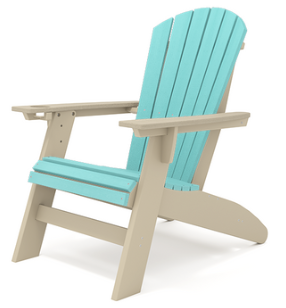 SCA001-2TGS St. Simons Curved Back Adirondack Chair in Tybee and Gulf Shores