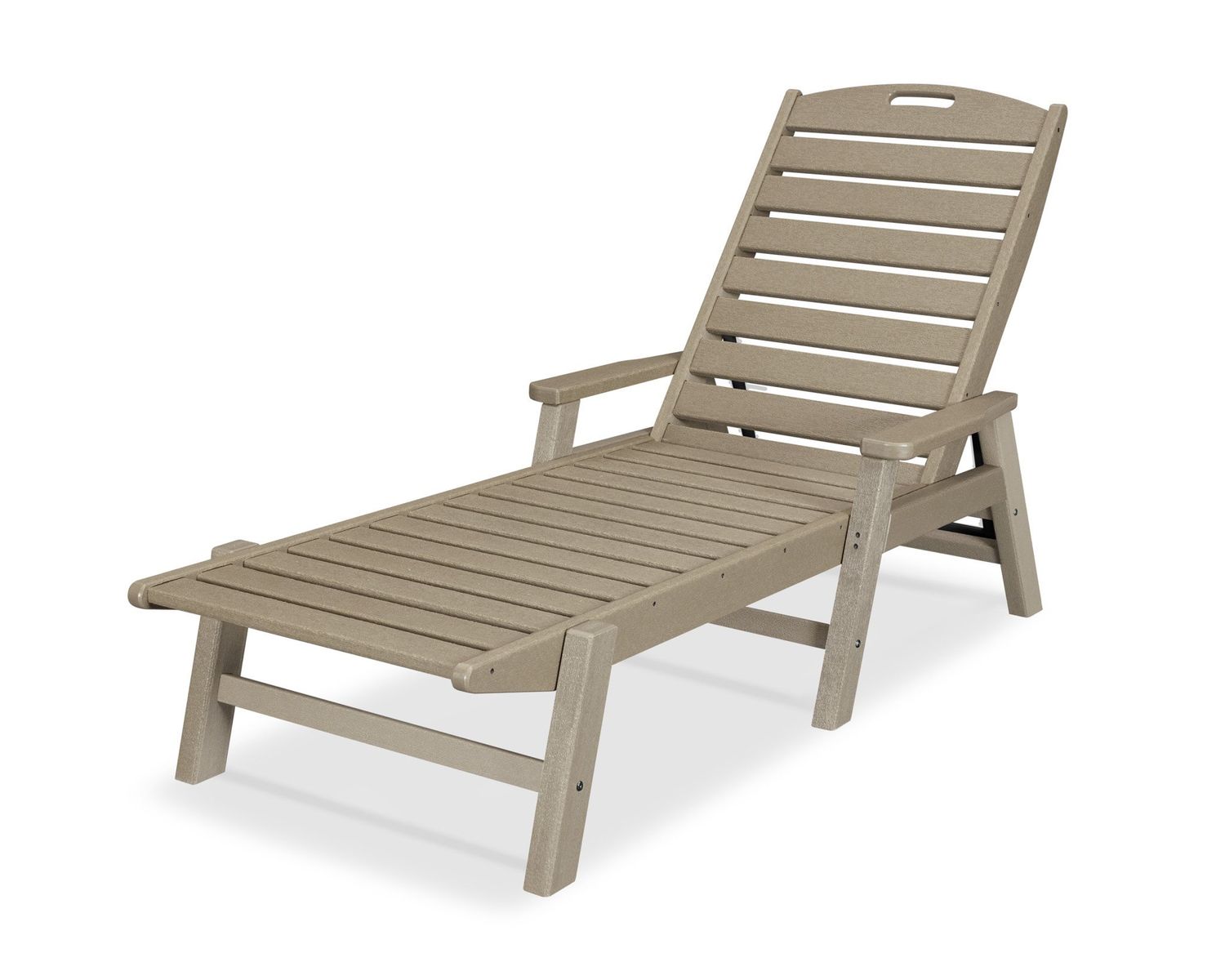 NCC2280VVS Nautical Chaise with Arms in Vintage Finish Vintage Sahara