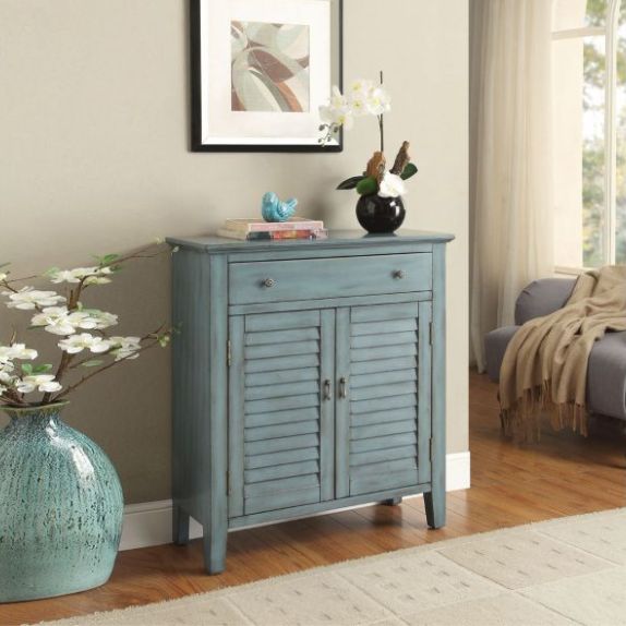 97247 Winchell Accent Table Antique Blue