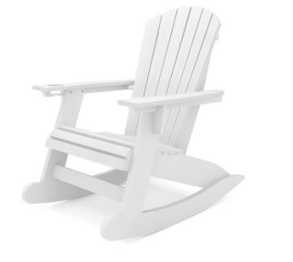 SAR001DW St. Simons Adirondack Rocker in Destin White