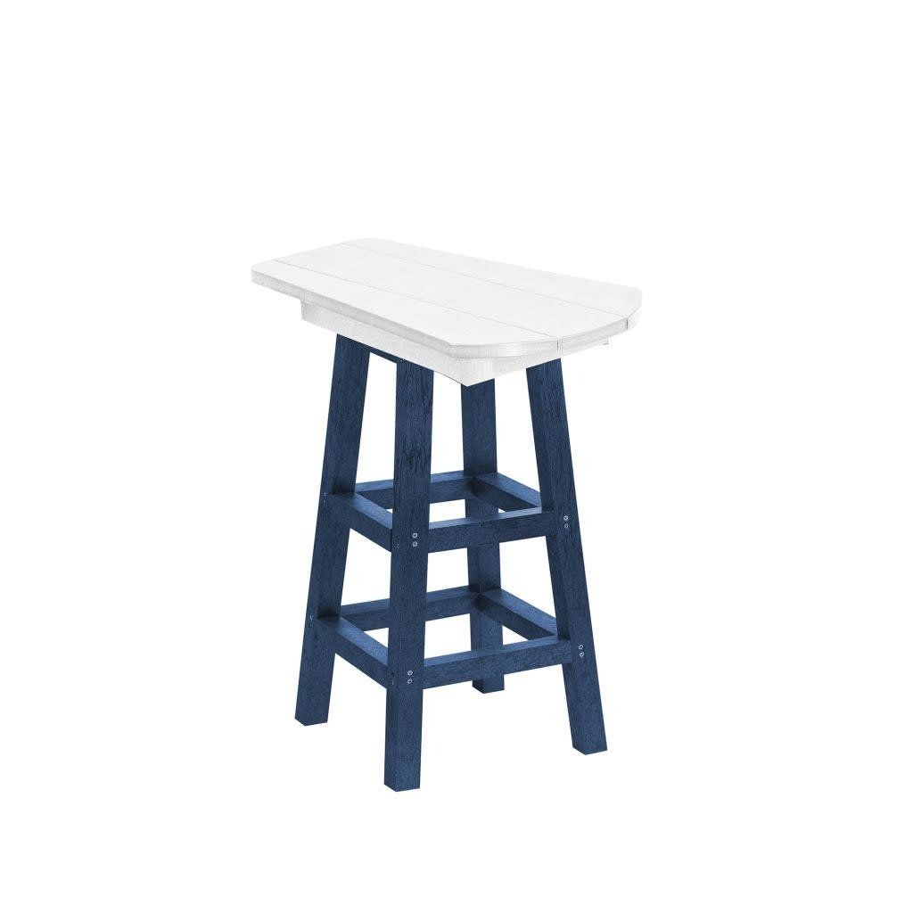 T07-20-02 Pub Side Table in Navy/White