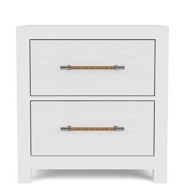 30768  Rosalie 2 Drawer Nightstand White