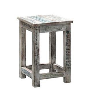 CHJI-003 Wooden Stool/Side Table 12x12x24