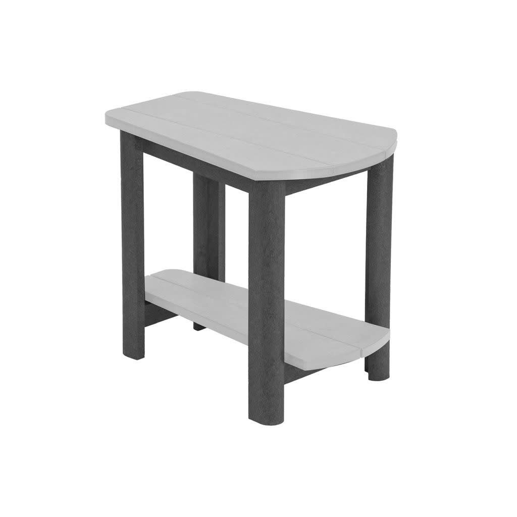 T04-18-19 Addy Side Table Slate Grey/Light Grey