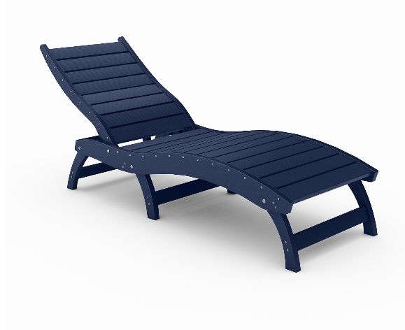 SCCL001-PA-PA Curved Chaise Lounge in Patriot Blue