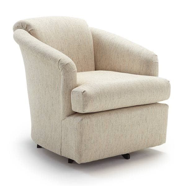 2567-1 Swivel Glider Chair w/ Linen 21657B