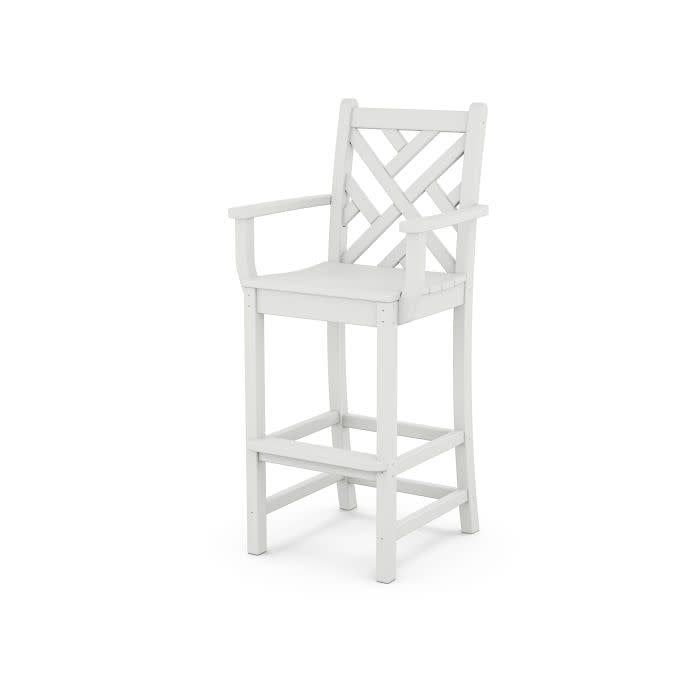 CDD202WH Chippendale Bar Arm Chair White