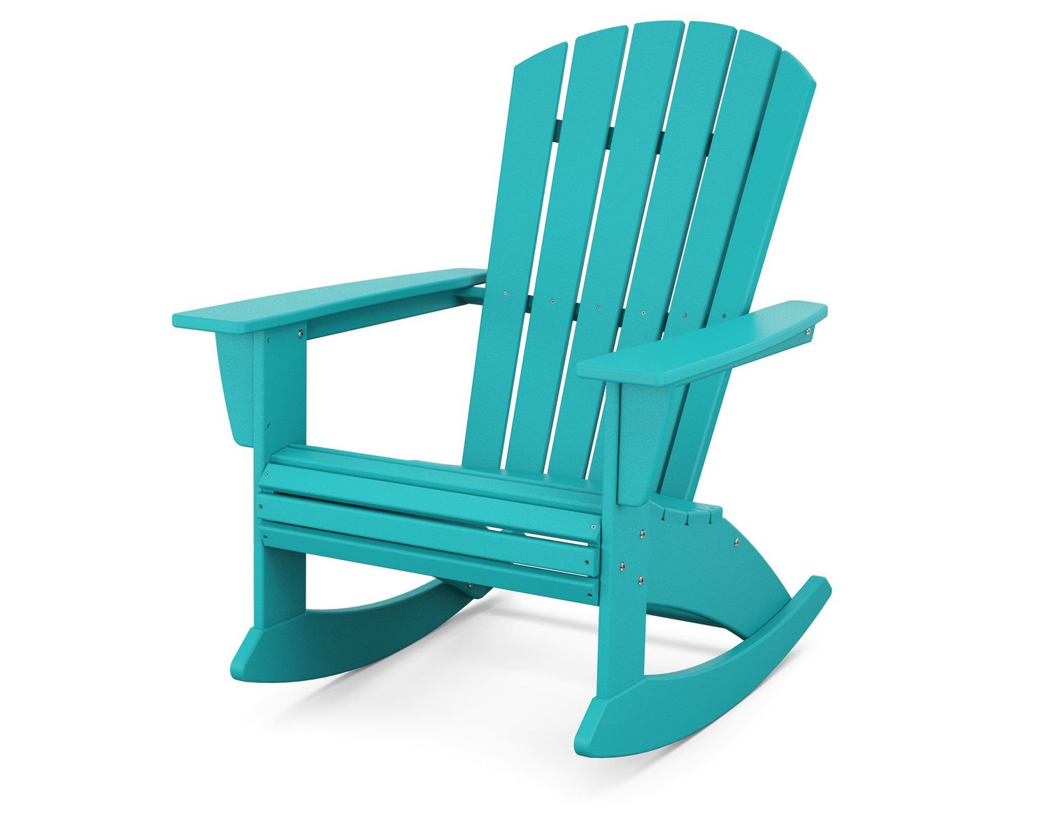 ADR610AR Nautical Curveback Adirondack Rocking Chair Aruba