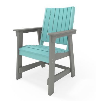 CAL001-2HGS Callaway Dining Chair in Heron Grey/ Gulf Shores Teal