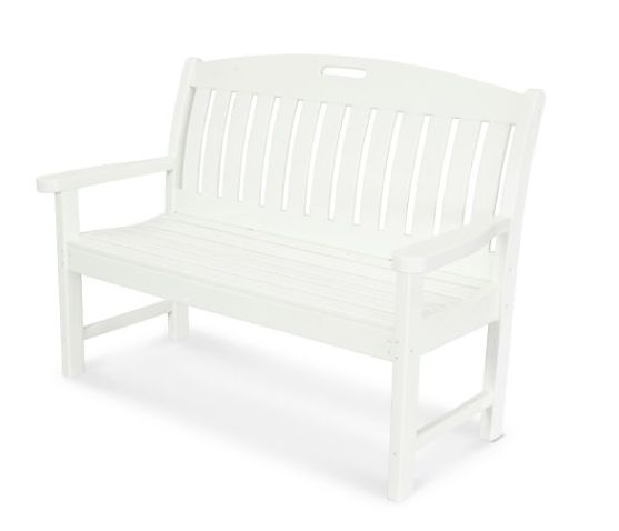 NB48 Nautical 48&quot; Bench  - White