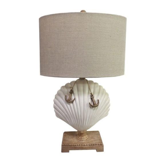 LUX-6044-WHITE 28&quot; White Shell Coastal