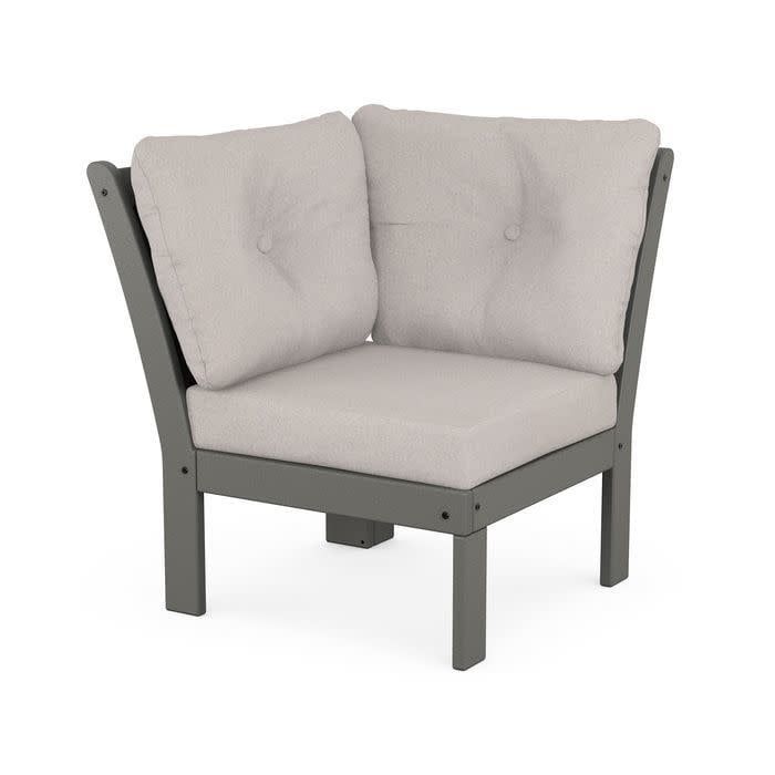GN2304GY Vineyard Modular Corner in Slate Grey / Dune Burlap 145999