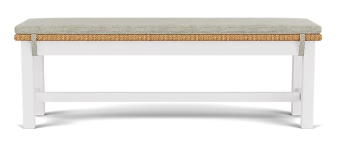 30724  Rosalie 50&quot; Upholstered Dining Bench White