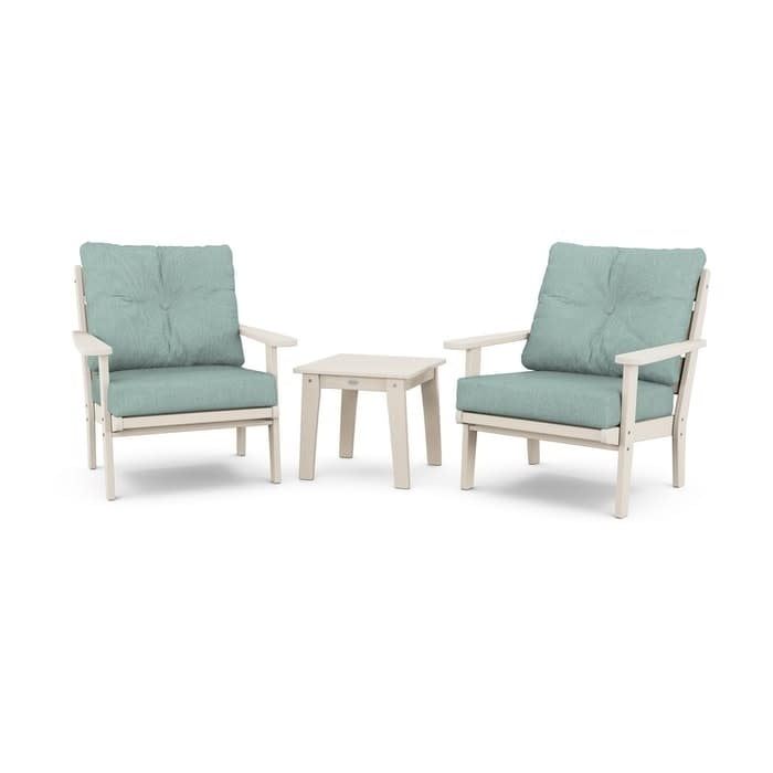 PWS518-2-SA161130 Lakeside 3-Piece Deep Seating Chair Set in Sand w/ Glacier Spa